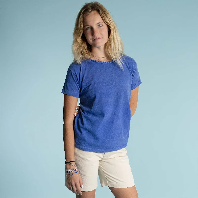 CASSIE Women's 100% Organic Cotton Short-Sleeve T-Shirt (Grown & Made in USA) Front Pockets Side Pockets Patch Pockets CASSIE Women's 100% Organic Cotton Short-Sleeve T-Shirt (Grown & Made in USA) Front Pockets Side Pockets Patch Pockets