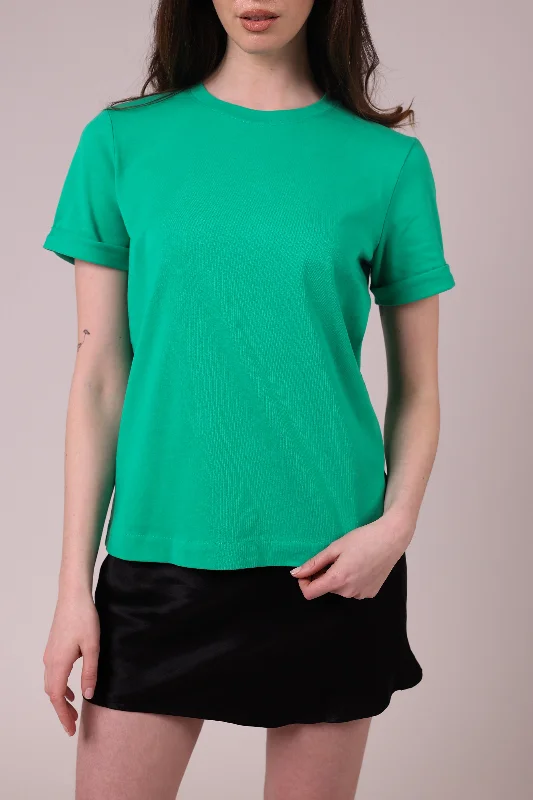 "The Anna" - Boyfriend T-shirt (Green) Anti-Shrink Durable Soft