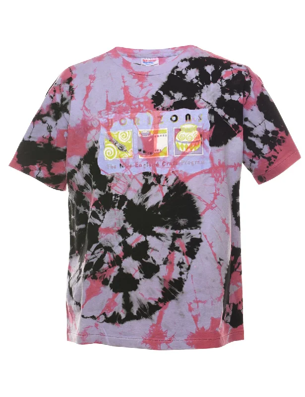 Cotton Horizons The New England Craft Program Tie Dye T-shirt - L Satin Fabric Silk Fabric Chiffon Fabric Cotton Horizons The New England Craft Program Tie Dye T-shirt - L Satin Fabric Silk Fabric Chiffon Fabric