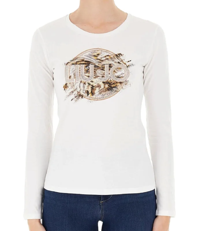 Liu Jo t-shirt bianca donna Handmade Hand-knitted Hand-woven