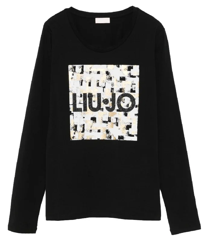 Liu Jo t-shirt nera donna Modern Contemporary Chic
