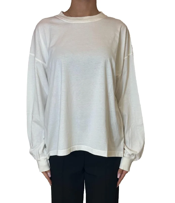 T-shirt Bianco Print Jacquard Patchwork