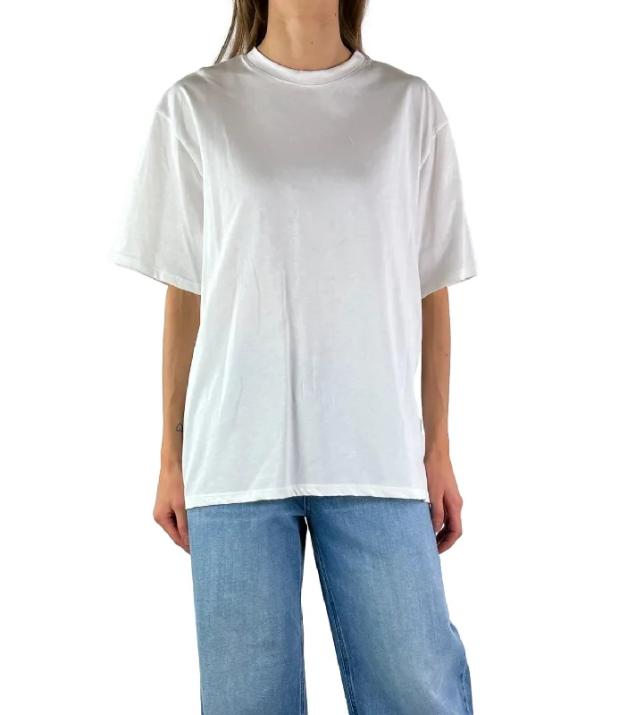 Vicolo t-shirt bianca donna Polka Dot Checkered Tartan