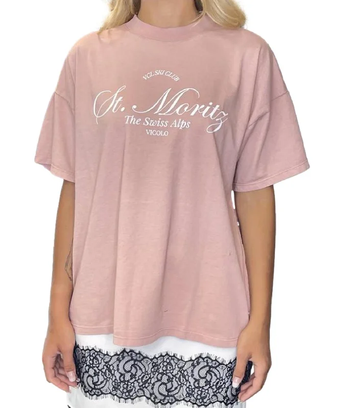 Vicolo t-shirt rosa donna Fitted T-Shirt Seamless Stretchy