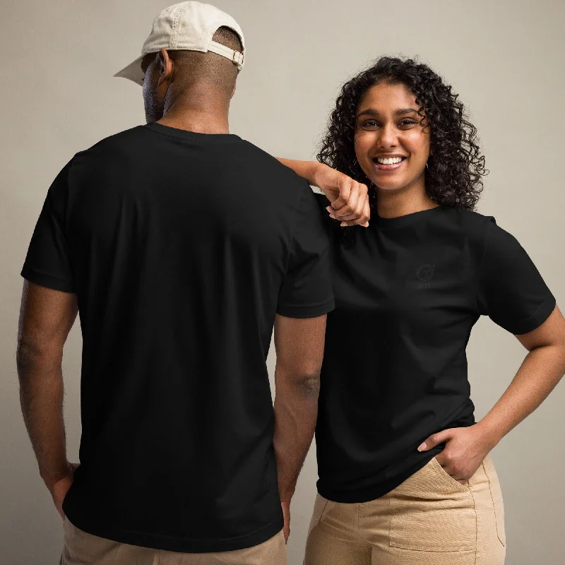 GFIT Logo Ring-Spun Cotton Unisex T-Shirt - Black Front Pockets Side Pockets Patch Pockets GFIT Logo Ring-Spun Cotton Unisex T-Shirt - Black Front Pockets Side Pockets Patch Pockets