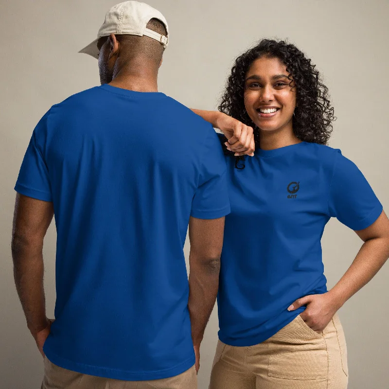 GFIT Logo Ring-Spun Cotton Unisex T-Shirt - True Royal Iron Safe Non-Iron Wrinkle Free