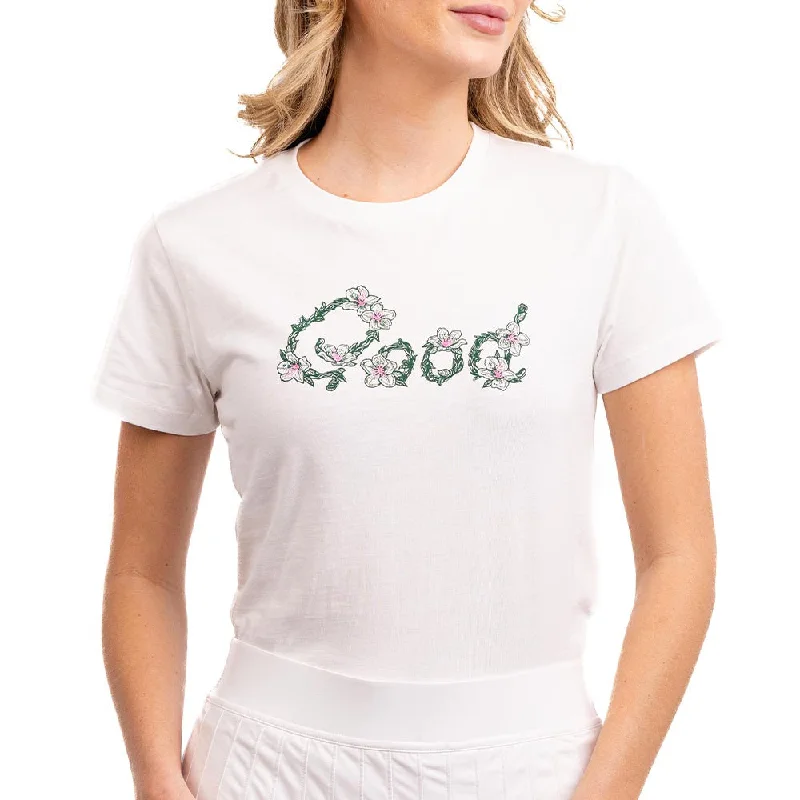 Women's Good Azalea T-Shirt Embroidered Appliqued Beaded