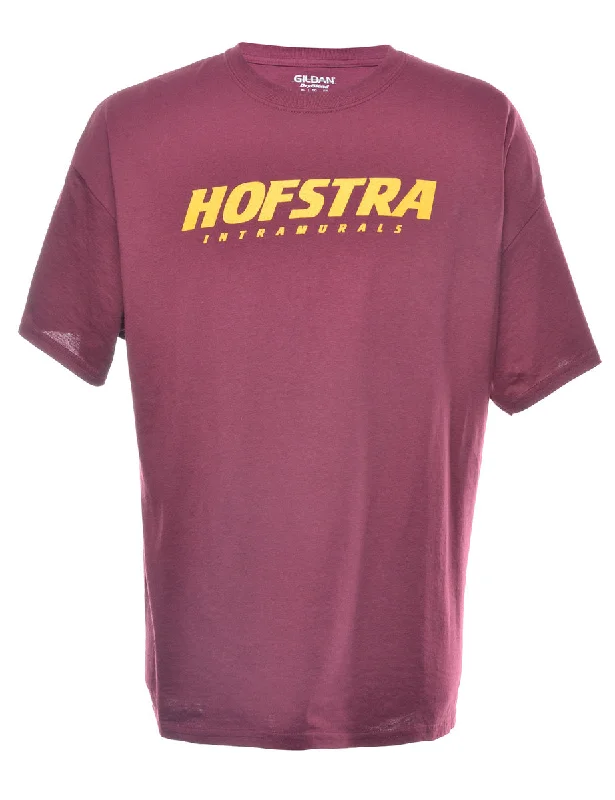 Hofstra Intramurals Printed T-shirt - XL Denim Fabric Leather Fabric Suede Fabric
