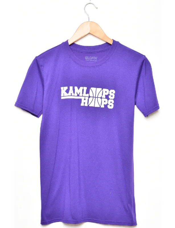 Kamloops Hoops Printed T-shirt - S Ribbed Striped Patterned