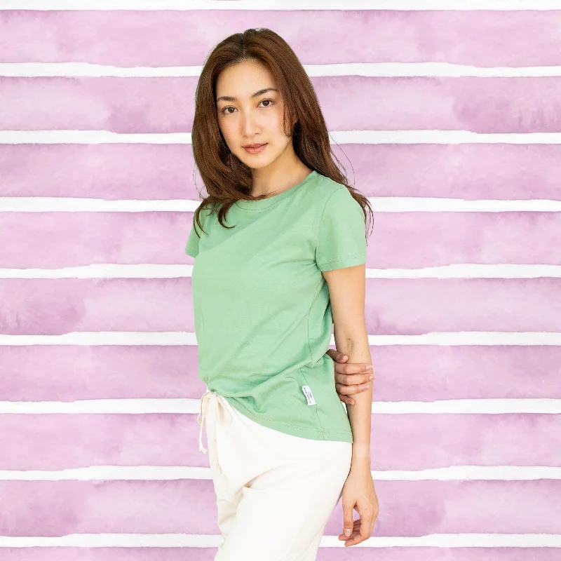 LARA 100% Organic Prima Cotton Luxury T-Shirt (Longer Backside) (Latex-free, Plastic-free, OC Thread Option, 100% Biodegradable) Hooded Caped Shawl Collar LARA 100% Organic Prima Cotton Luxury T-Shirt (Longer Backside) (Latex-free, Plastic-free, OC Thread Option, 100% Biodegradable) Hooded Caped Shawl Collar