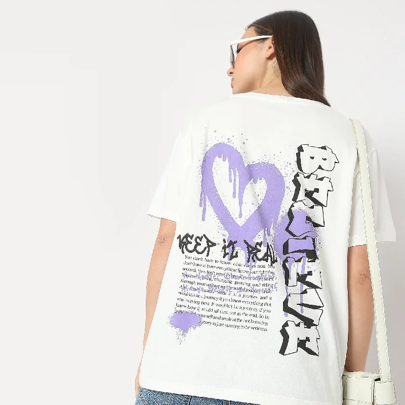 Oversize Graphic T-Shirt Oversized T-Shirt Spandex breathable