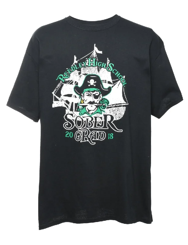 Reedley High School Sober 2018 Gear T-shirt - XL Hooded Caped Shawl Collar