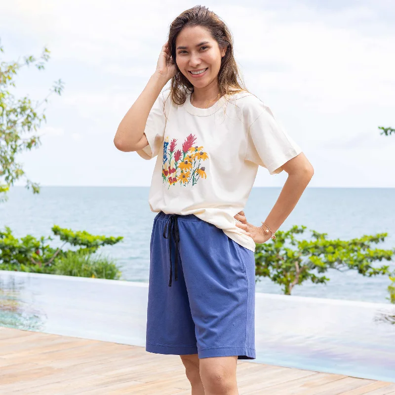 SONOMA Printed 100% Organic Cotton T-shirt (Grown & Made in USA) (Unisex) - Elysian Field Design Welt Pockets Slit Pockets Flap Pockets SONOMA Printed 100% Organic Cotton T-shirt (Grown & Made in USA) (Unisex) - Elysian Field Design Welt Pockets Slit Pockets Flap Pockets
