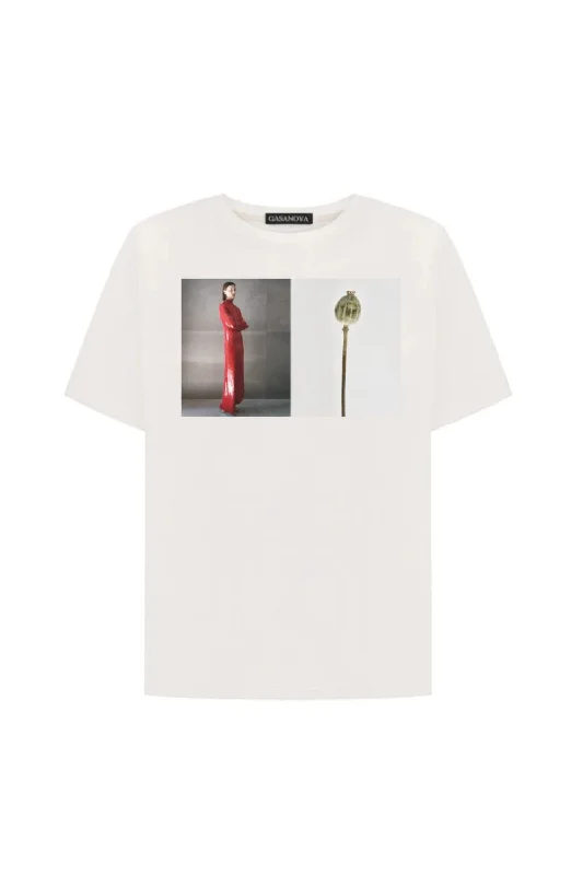 T-shirt Cashmere Blend Cotton Blend Poly Blend