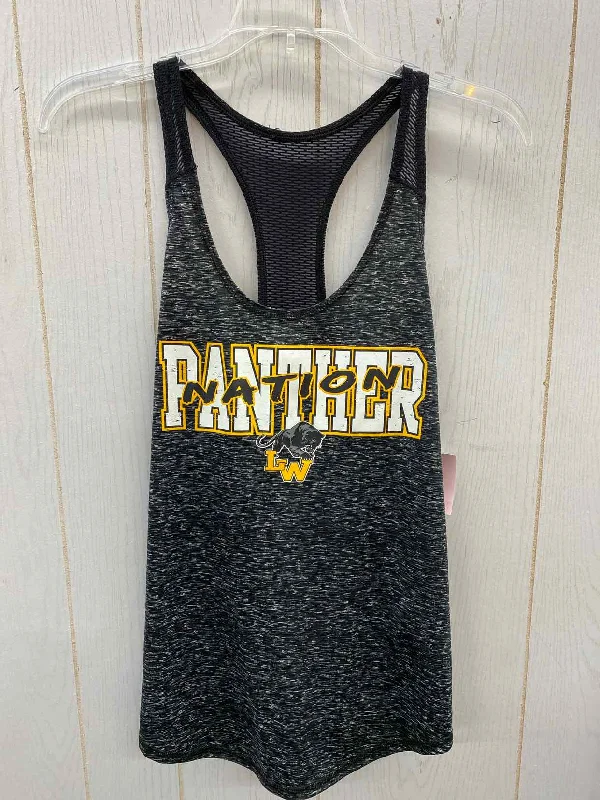 Black Womens Size M Tank Top crew neck tank