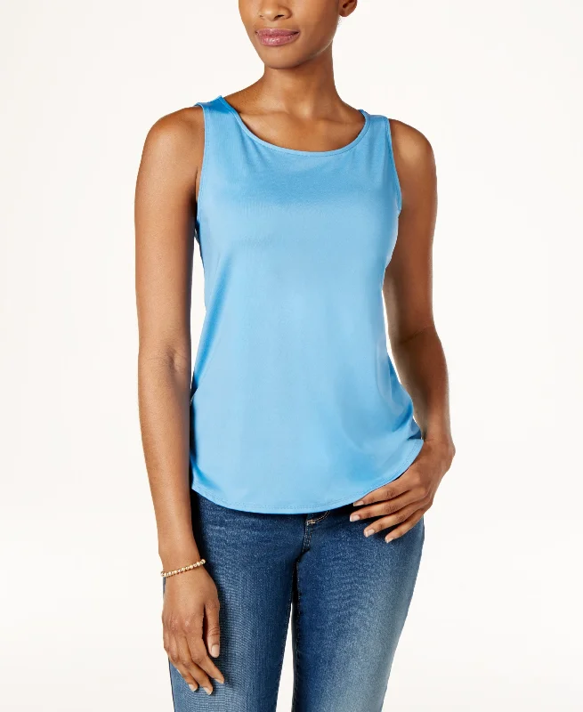 Charter Club Sleeveless Tank Top charcoal tank top