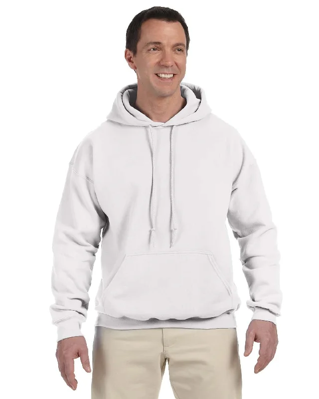 Gildan DryBlend 50/50 Hoodie | White Hoodie with Patch Decorative Personalized