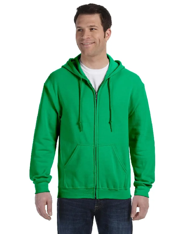 Gildan Heavy Blend 50/50 Full-Zip Hooded Sweatshirt | Irish Green