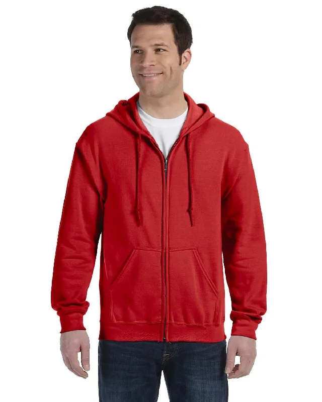 Gildan Heavy Blend 50/50 Full-Zip Hooded Sweatshirt | Red