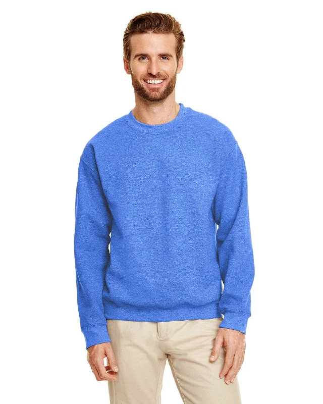 Gildan Lightweight 50/50 Crewneck Sweatshirt | Hthr Sport Royal Hoodie with Stripes Bold Sporty Gildan Lightweight 50/50 Crewneck Sweatshirt | Hthr Sport Royal Hoodie with Stripes Bold Sporty