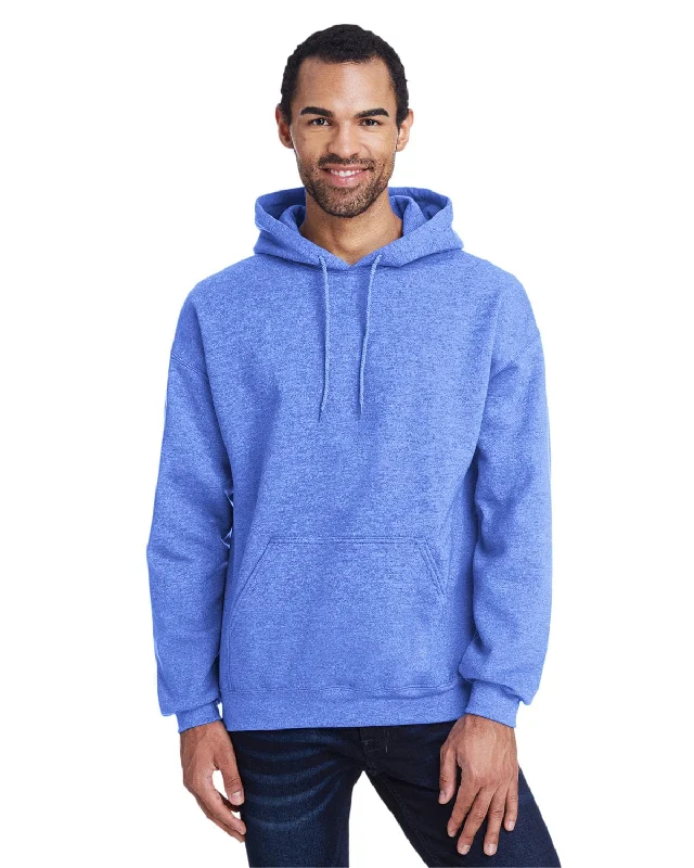 Gildan Lightweight 50/50 Hoodie Sweatshirt | Hthr Sport Royal Hoodie with Strings Custom Fit Adjustable