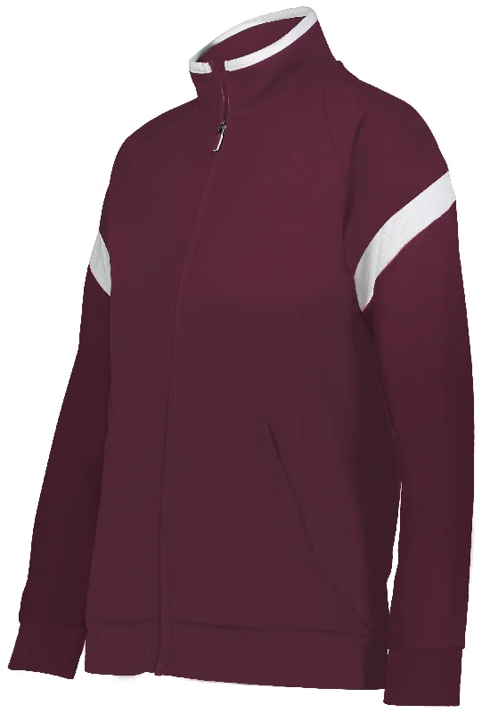 MAROON/WHITE