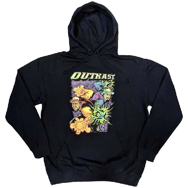 Outkast | Official Band Hoodie | Superheroes Hoodie with Lace Feminine Delicate