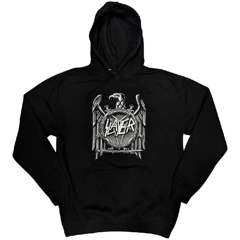 Slayer | Official Band Hoodie | Contrast Eagle Hoodie with Illustration Artistic Creative