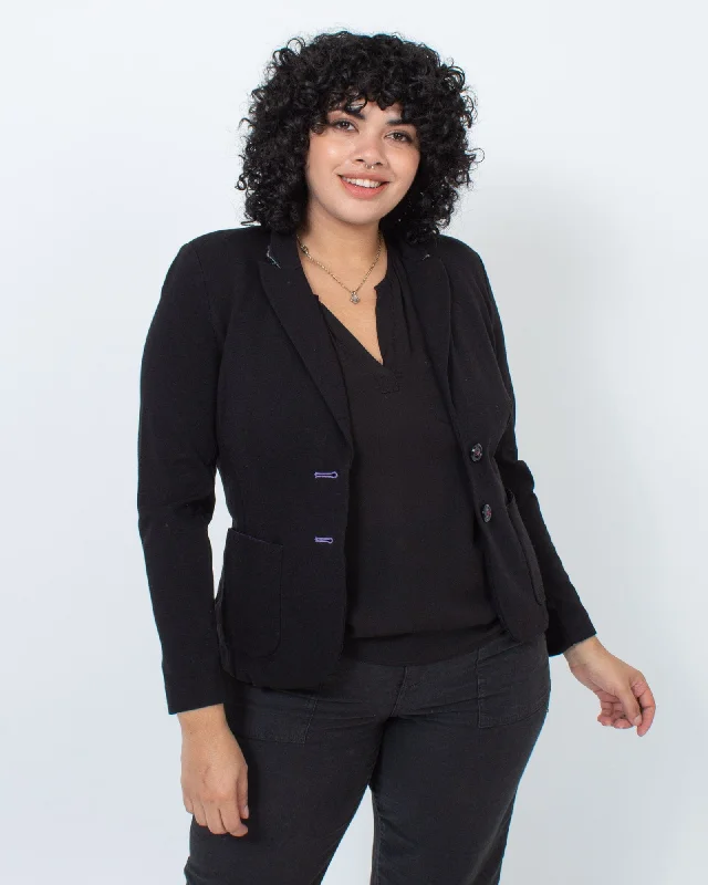 Black Double Button Blazer Women's Brand Blazer