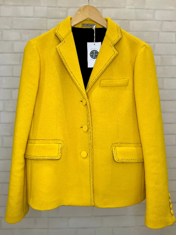 BOTTEGA VENETA Wool Blazer Size M/L-IT 44 Women's Luxurious Suit