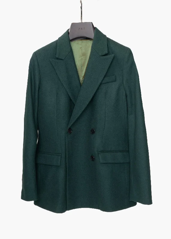 BRUNA DOUBLE BREASTED CASHMERE BLAZER Women's Vintage Suit