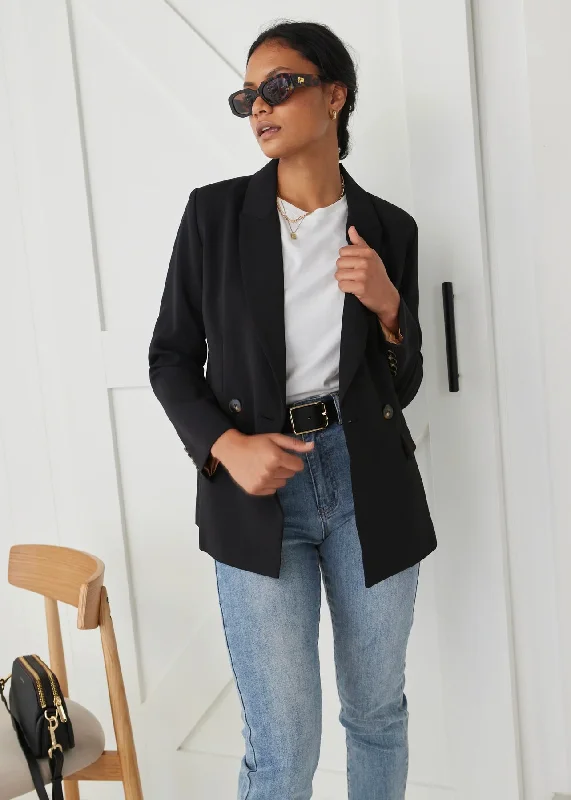 Cooper Black Crepe Blazer Women's Boutique Suit