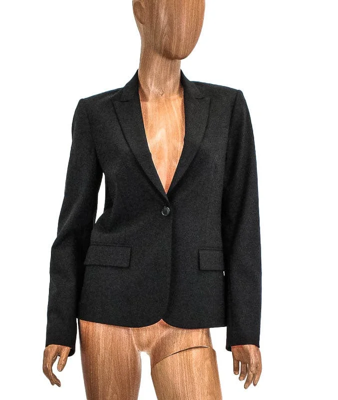 Faux Pocket Blazer Women's Vintage Jacket