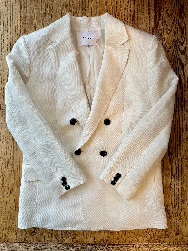 FRAME Linen Blend Blazer / XS Women's Classic Suit