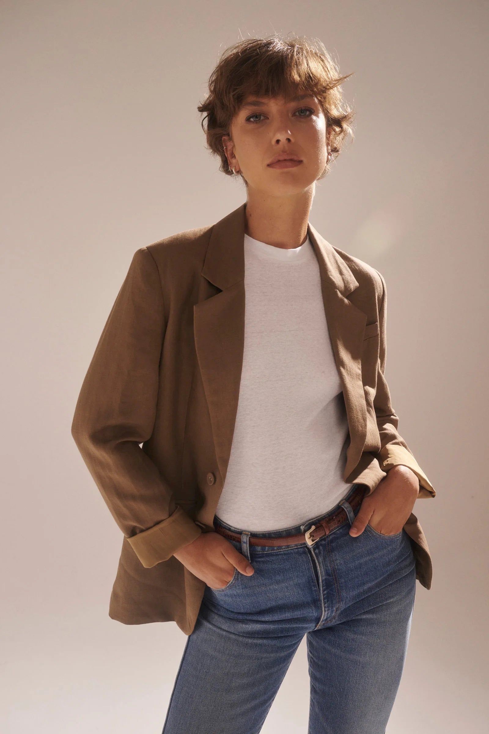 Kaia Blazer - Tobacco Women's Vintage Suit