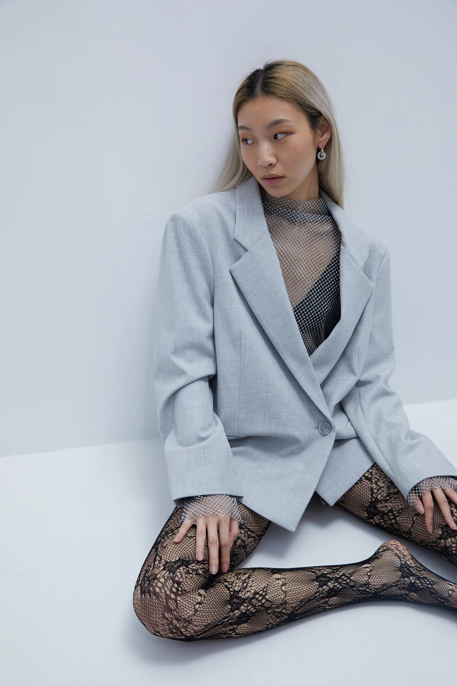 Lennon Blazer Slate Women's Handmade Blazer