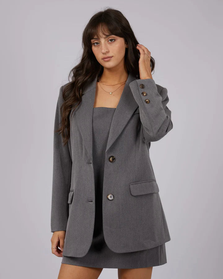 Lottie Blazer Charcoal Women's Classic Blazer