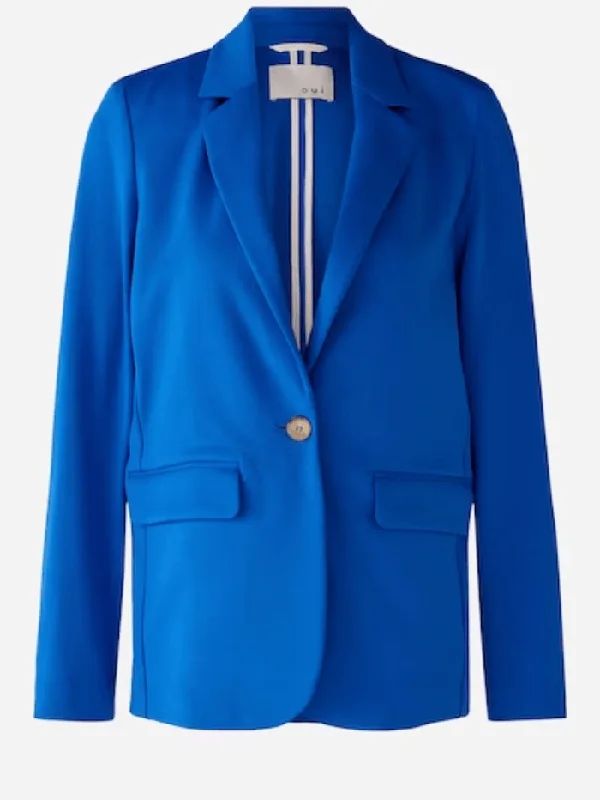 Oui Capsule Jersey Blazer in Nautical Blue 79922 5358 Women's Professional Jacket