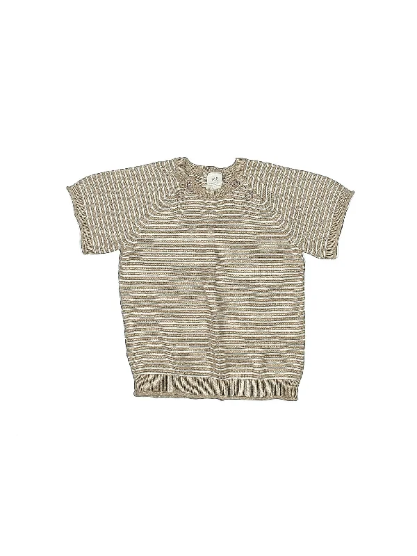 Pullover Sweater Short Puff Sleeve